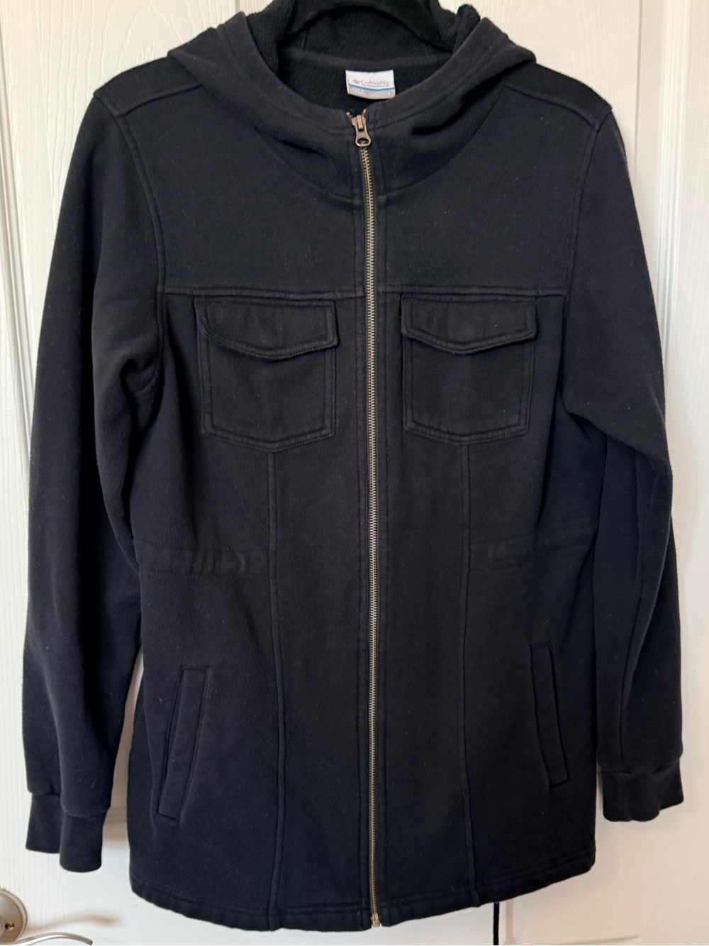 Columbia Black Hooded Utility Jacket - Women
